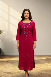 Dark Pink Kurti