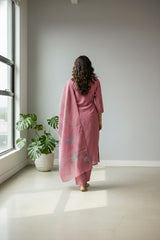 Magenta Rayon cotton