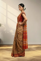 Sand Tusser Saree