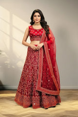 Red Lehanga