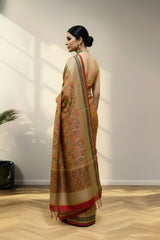 Digital kalamkari saree