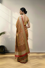 Digital kalamkari saree