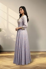 Pastel Lavender Long Gown