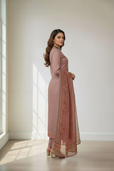 Cotton strips and geometric shape motifs kurti material