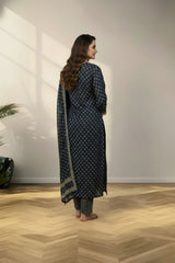 Dark green cotton kurti set