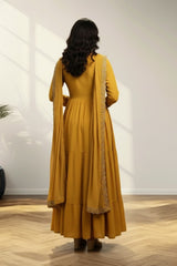 Gold Yellow Long Kurti
