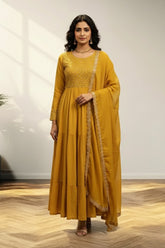 Gold Yellow Long Kurti