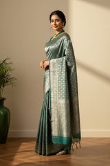 Banarasi Bottle Green