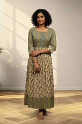 Mustard Blend Long Kurti