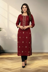 Brown Rusted Kurti