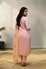 Baby Pink Kota cotton kurti material