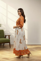 Rust Blend Long Kurti