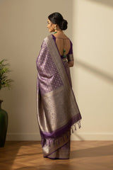 Mejanta Banarasi saree