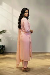 Baby Pink Kota cotton kurti material