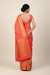 Pink semi kanchi silk saree