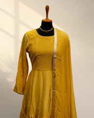 Gold Yellow Long Kurti