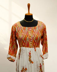 Rust Blend Long Kurti