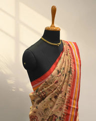 Sand Tusser  Saree