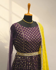 Purple Long Gown