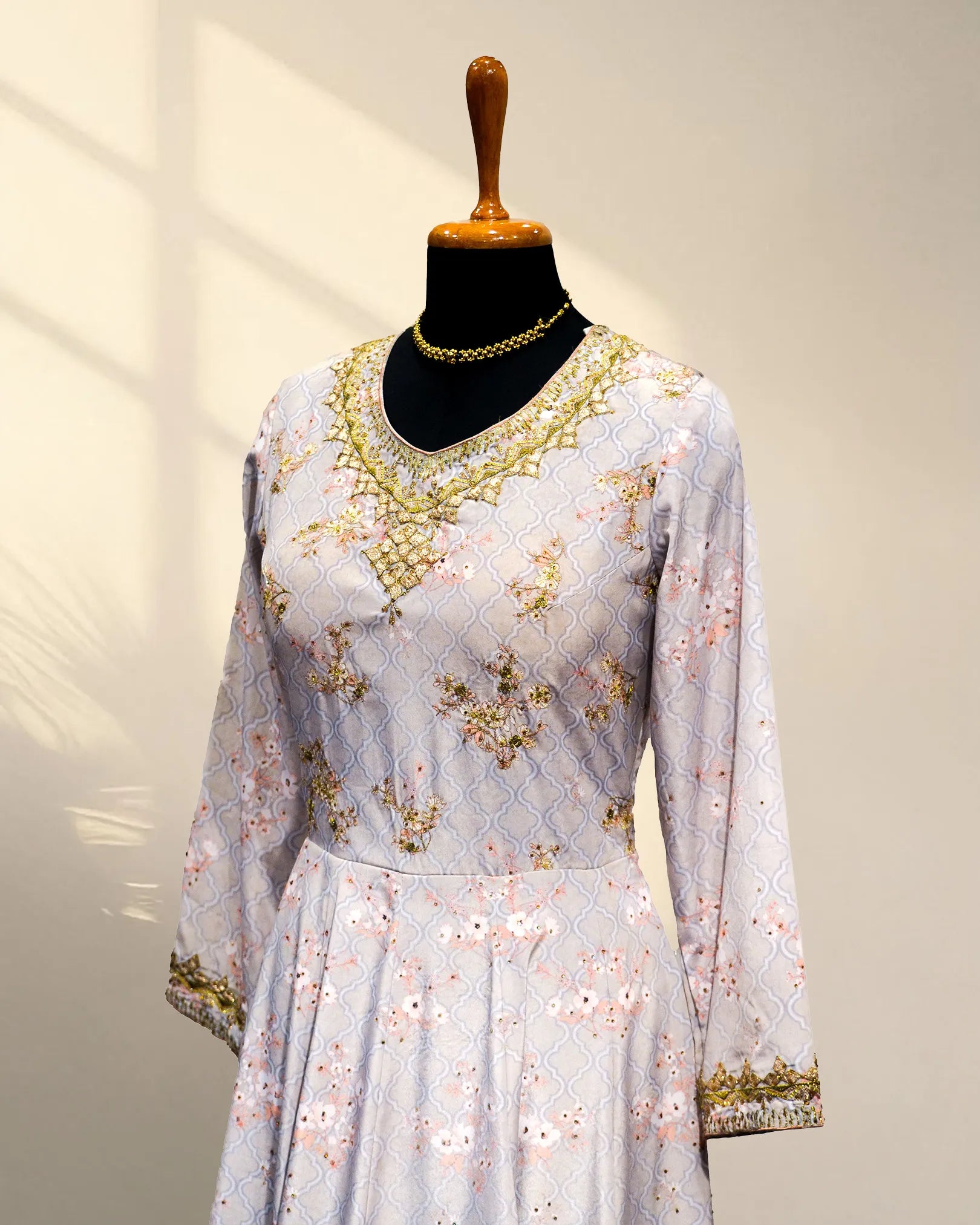 Pastel Lavender Long Gown