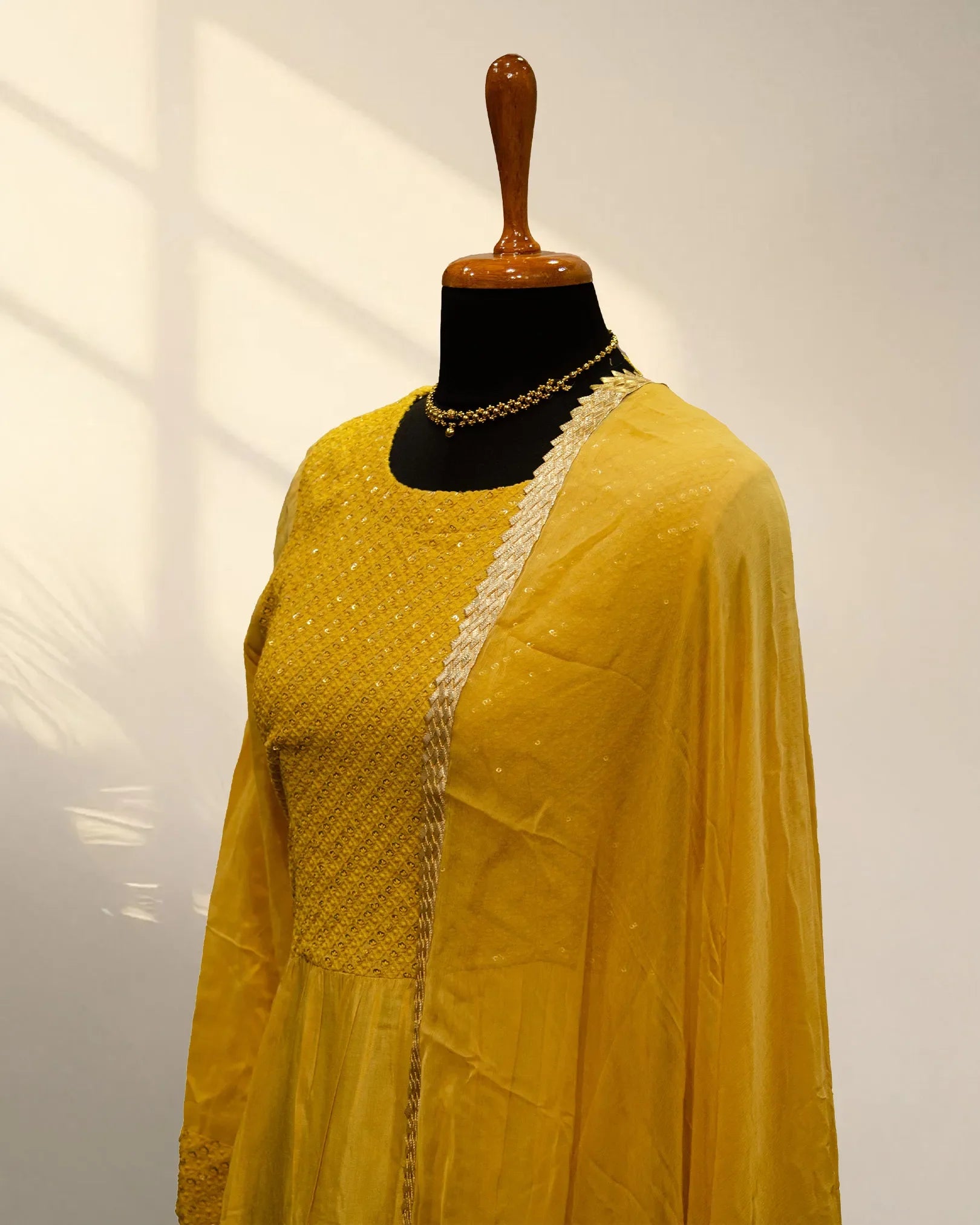 Gold Yellow Long Kurti