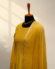 Gold Yellow Long Kurti