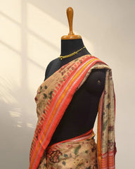 Sand Tusser  Saree