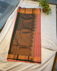Pink semi kanchi silk saree