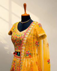 Yellow Lehanga