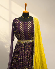 Purple Long Gown