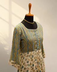 Mustard Blend Long Kurti