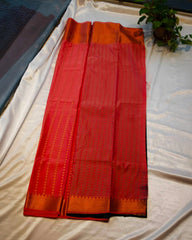 Pink semi kanchi silk saree
