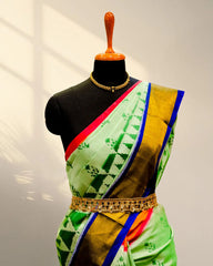 Green Patola Saree