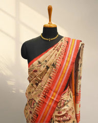 Sand Tusser  Saree