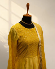Gold Yellow Long Kurti