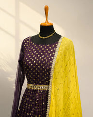 Purple Long Gown