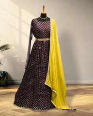 Purple Long Gown