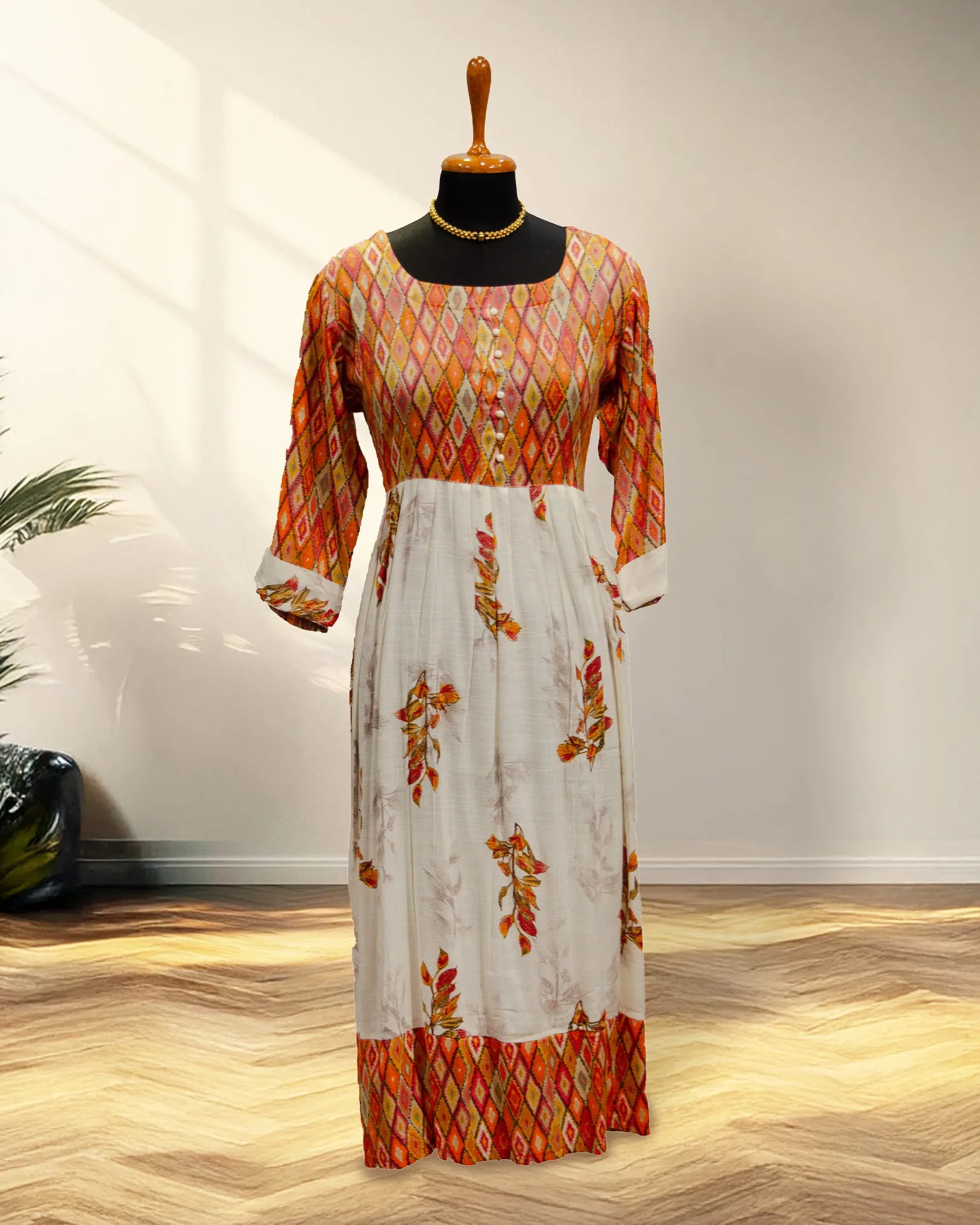 Rust Blend Long Kurti