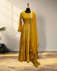 Gold Yellow Long Kurti