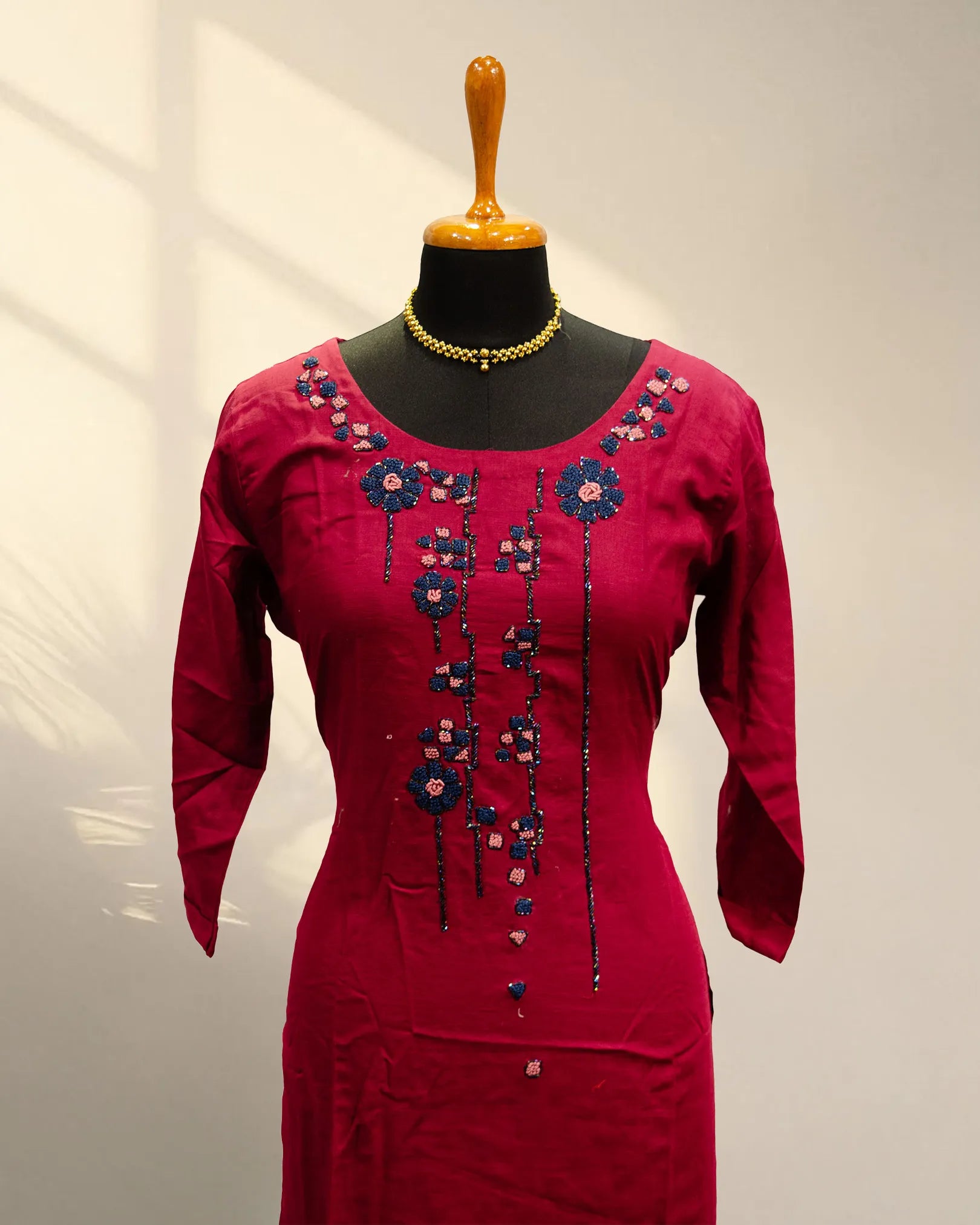 Dark Pink Kurti