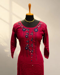 Dark Pink Kurti