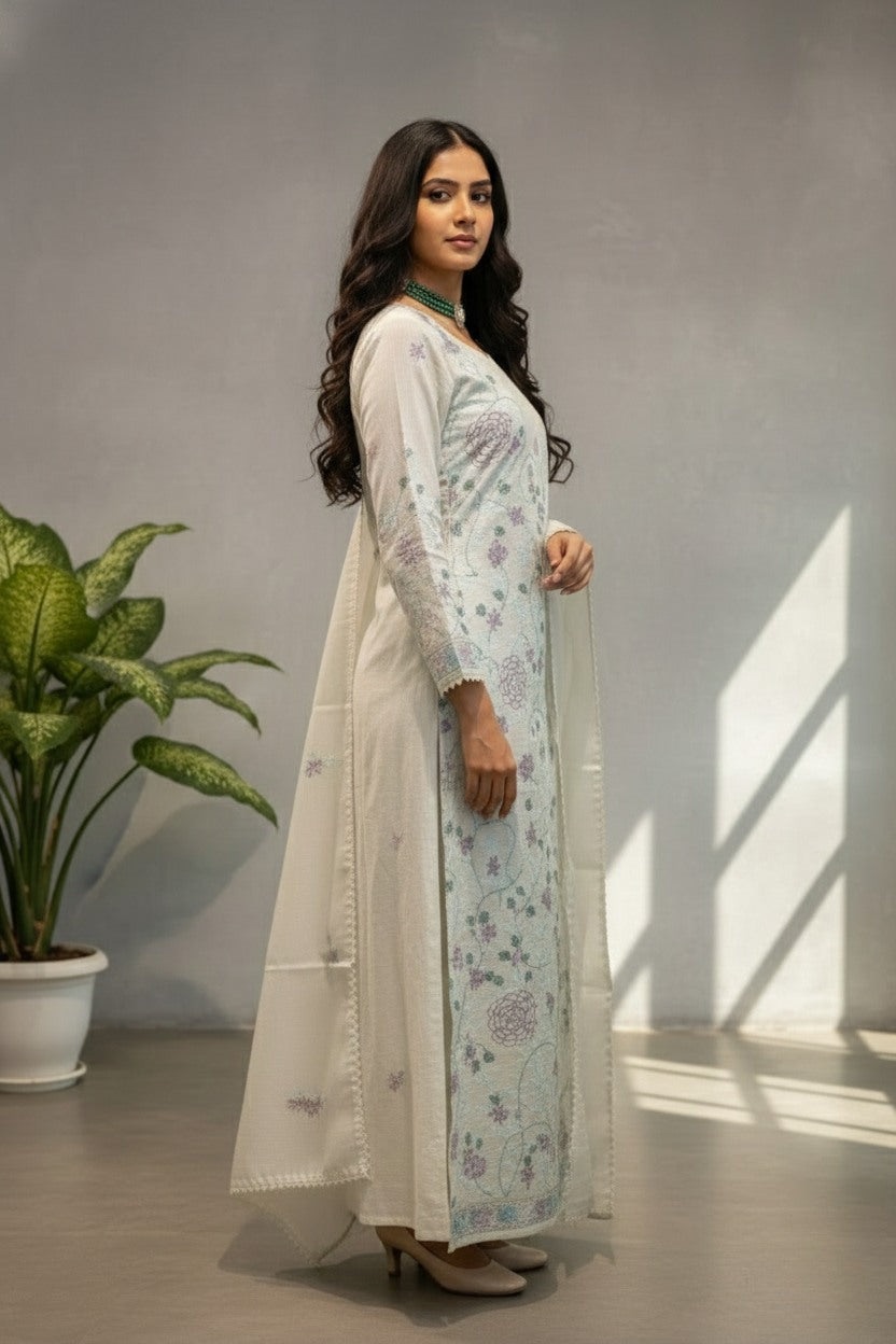 White Kota cotton kurti material