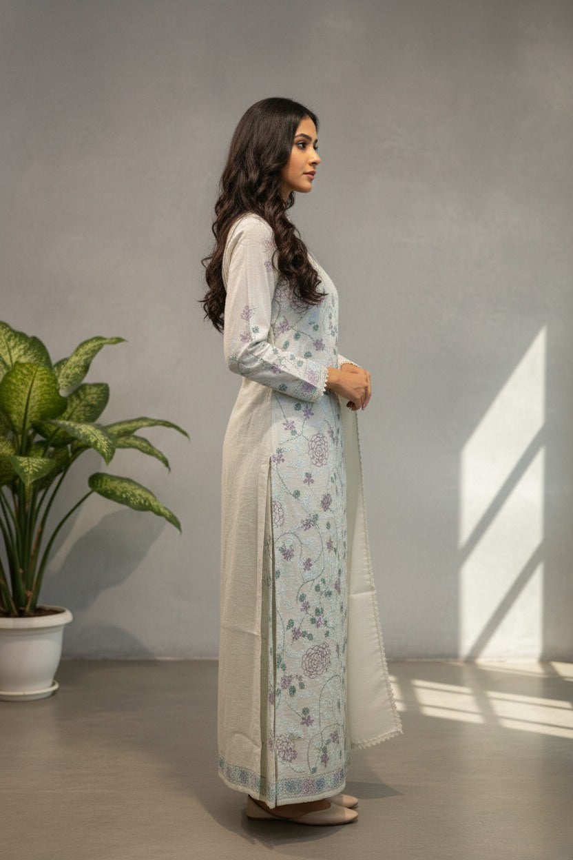 White Kota cotton kurti material