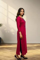 Dark Pink Kurti