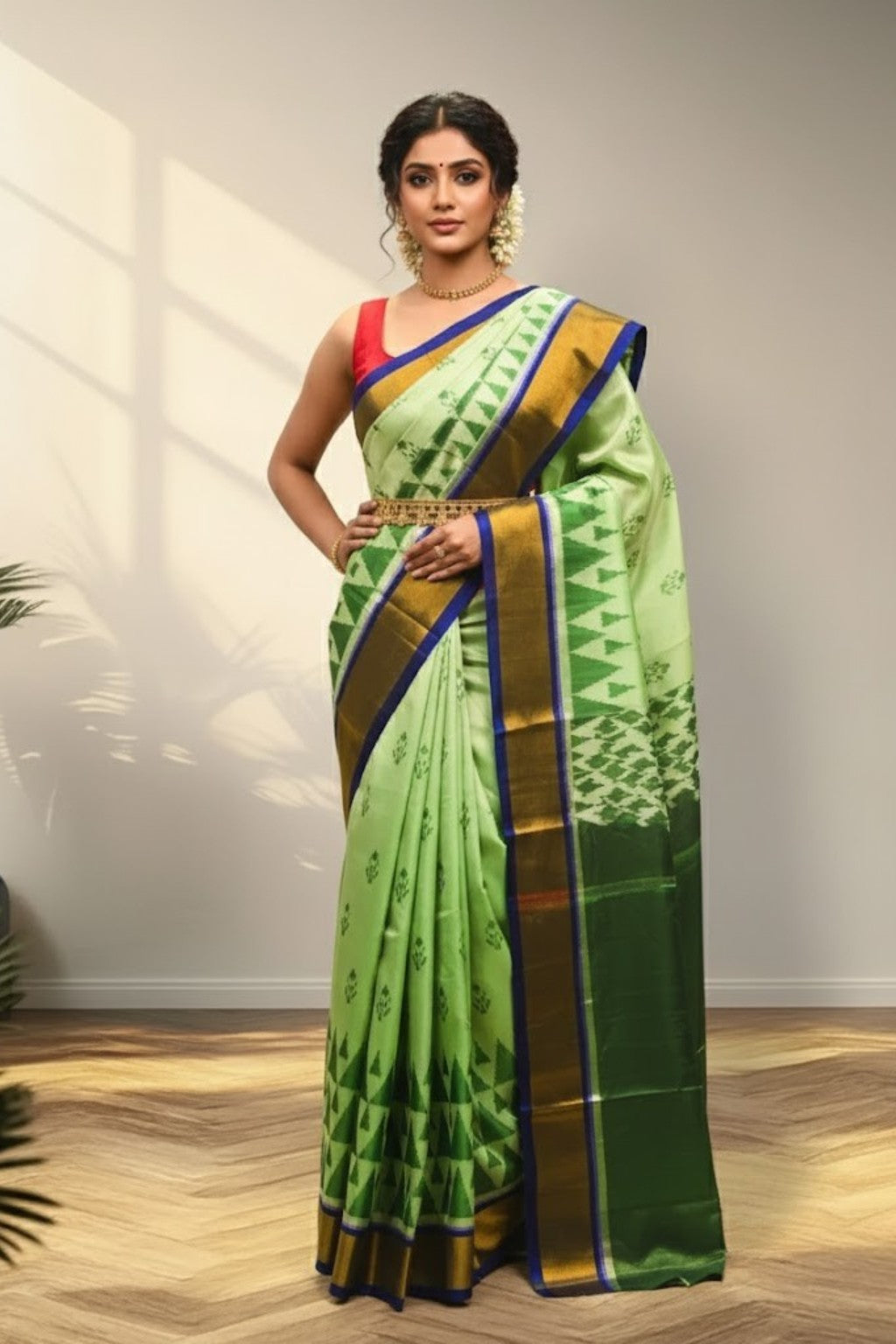 Green Patola Saree