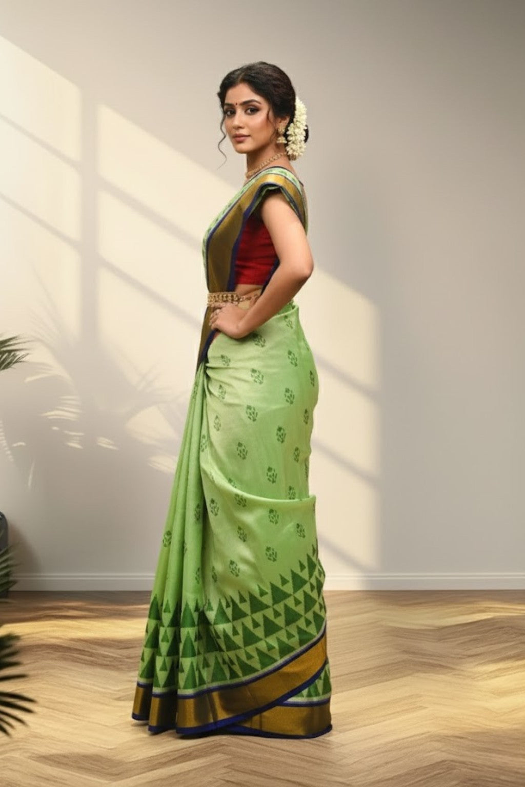Green Patola Saree