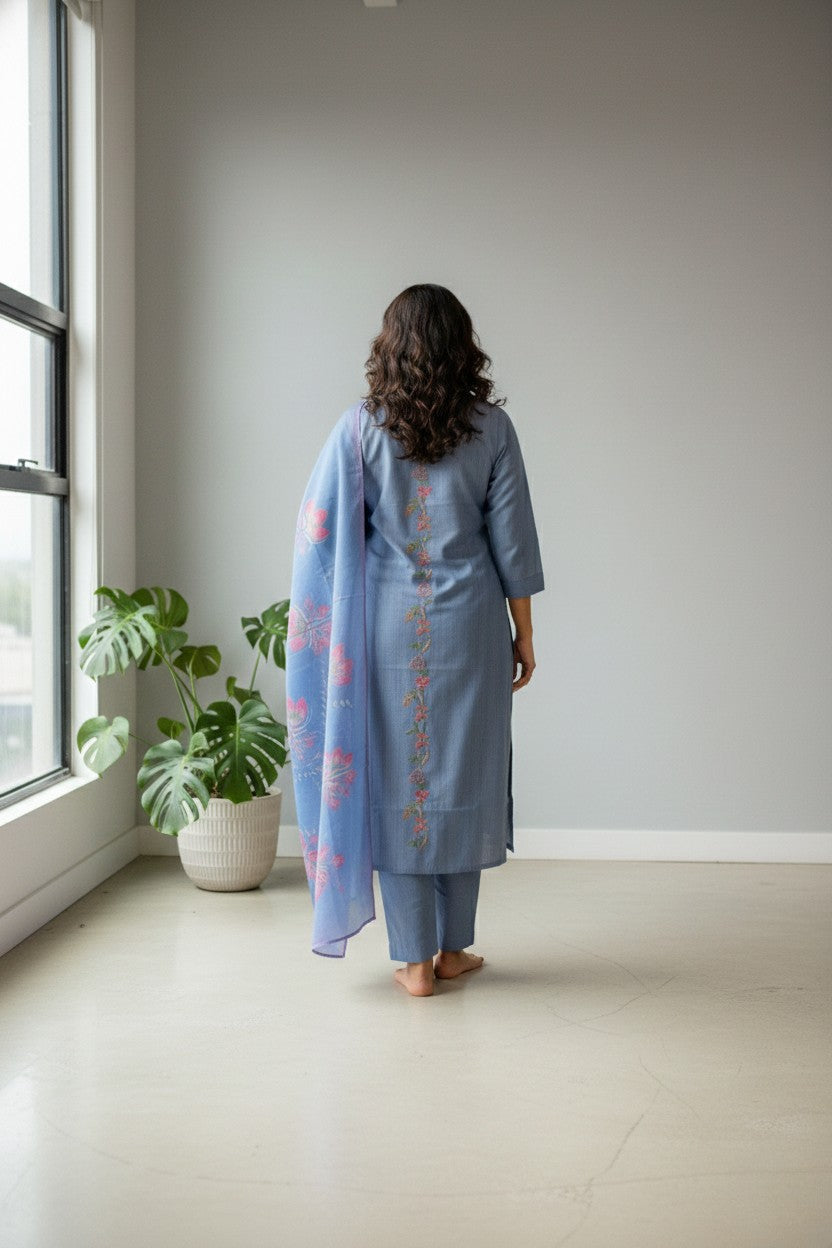 Periwinkle Blue Rayon cotton