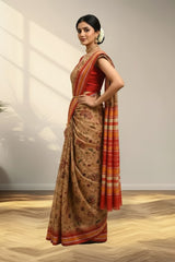 Sand Tusser  Saree