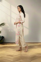 Applic work cotton kurti set