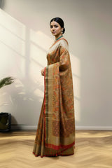 Digital kalamkari saree